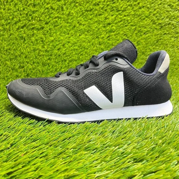 Veja SDU RT B-Mesh Womens Size 8 Black White Athletic Running Shoes Sneakers - Picture 3 of 10